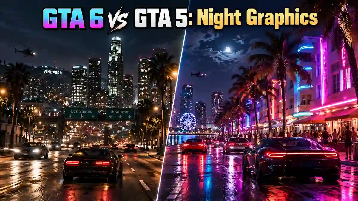 GTA 6 vs GTA 5: Night Graphics